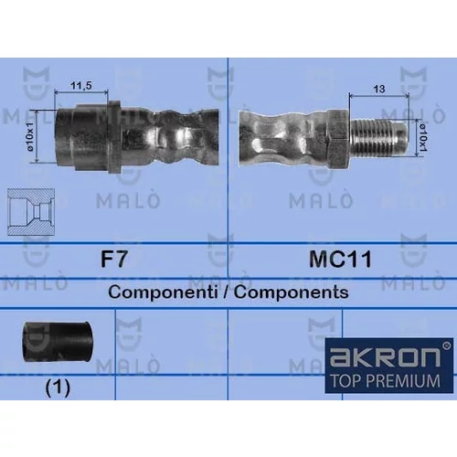 Brzdová hadica AKRON-MALO 80808