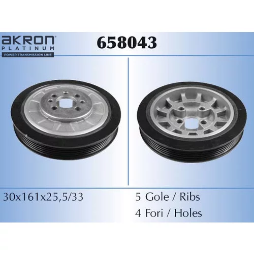 Remenica kľukového hriadeľa AKRON-MALO 658043