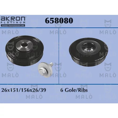 Remenica kľukového hriadeľa AKRON-MALO 658080
