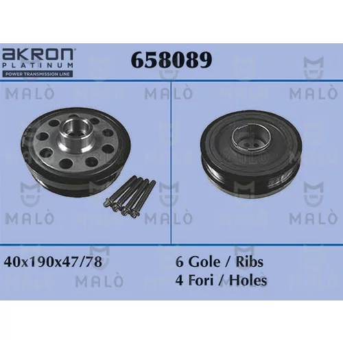 Remenica kľukového hriadeľa AKRON-MALO 658089