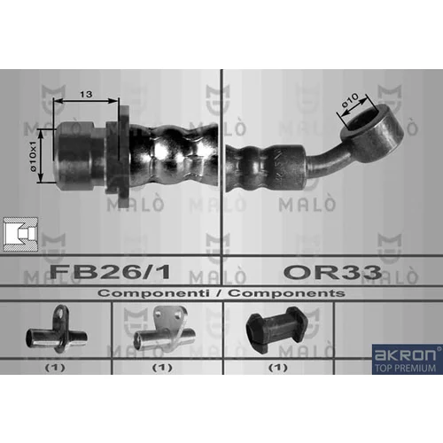 Brzdová hadica AKRON-MALO 80024