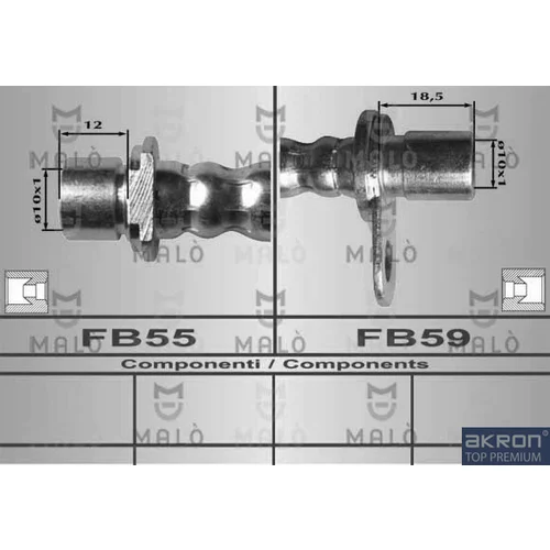Brzdová hadica AKRON-MALO 80326