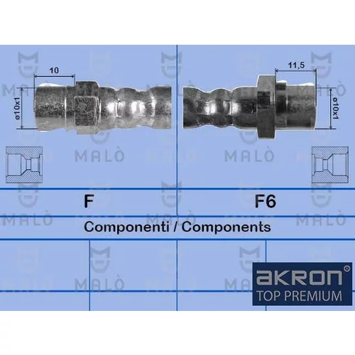 Brzdová hadica AKRON-MALO 8908