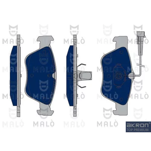 Sada brzdových platničiek kotúčovej brzdy AKRON-MALO 1050362