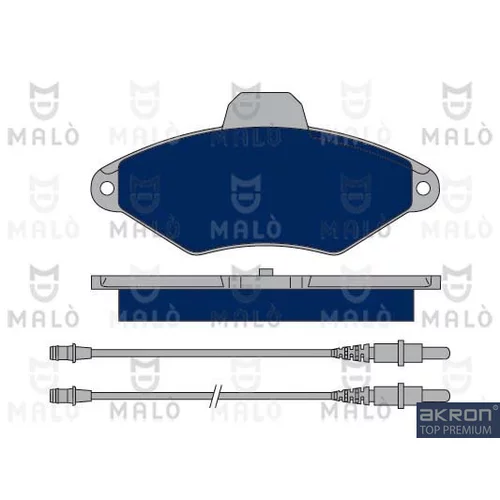 Sada brzdových platničiek kotúčovej brzdy AKRON-MALO 1050382