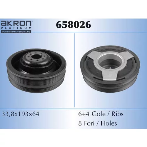 Remenica kľukového hriadeľa AKRON-MALO 658026