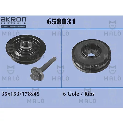 Remenica kľukového hriadeľa AKRON-MALO 658031BER
