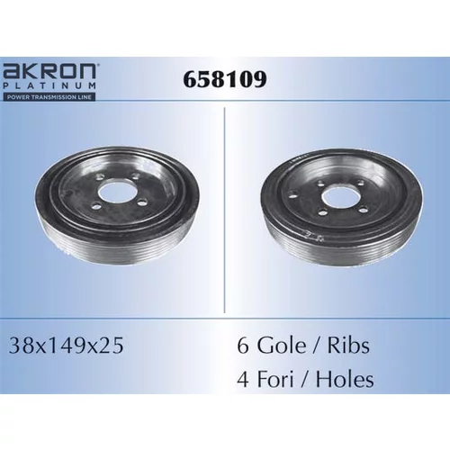 Remenica kľukového hriadeľa AKRON-MALO 658109