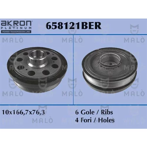 Sada remeníc, kľukový hriadeľ AKRON-MALO 658121BER