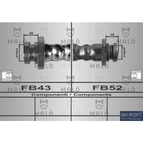 Brzdová hadica AKRON-MALO 80268