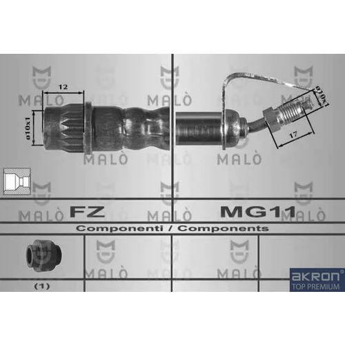 Brzdová hadica AKRON-MALO 80385