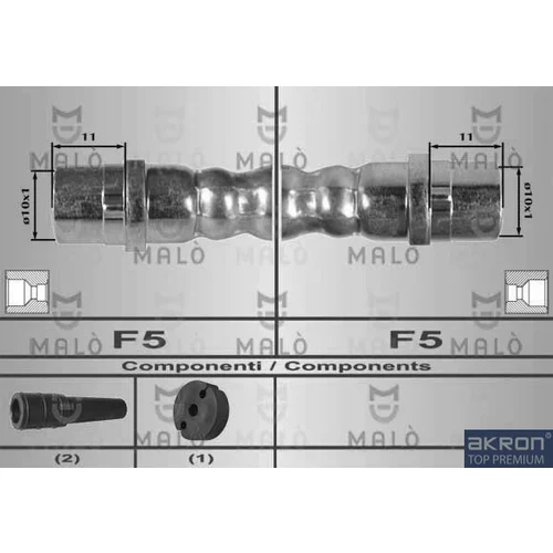 Brzdová hadica AKRON-MALO 80415