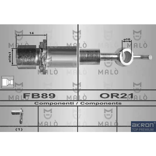 Brzdová hadica AKRON-MALO 80443