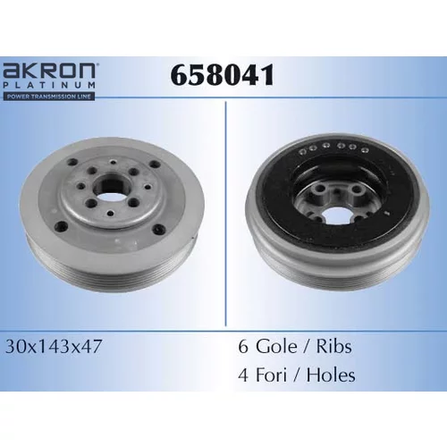 Remenica kľukového hriadeľa AKRON-MALO 658041