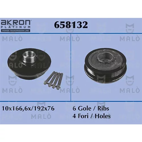 Remenica kľukového hriadeľa AKRON-MALO 658132