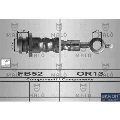 Brzdová hadica AKRON-MALO 80260