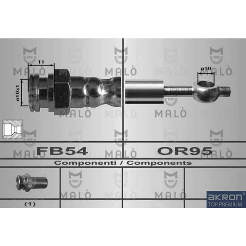Brzdová hadica AKRON-MALO 80501