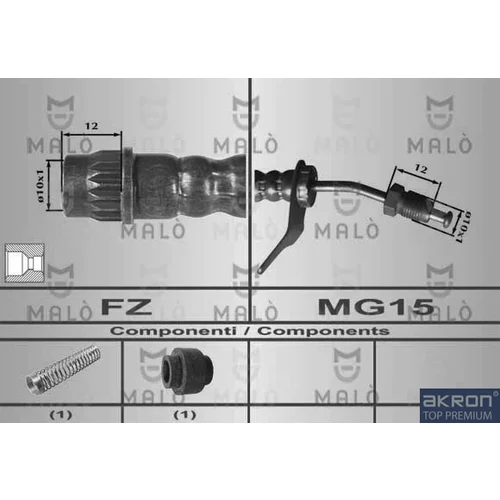 Brzdová hadica AKRON-MALO 80587