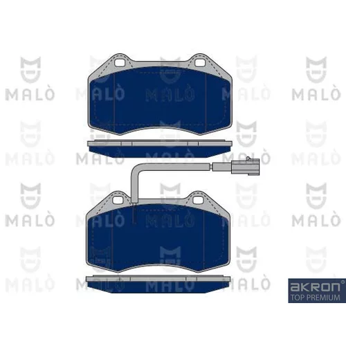 Sada brzdových platničiek kotúčovej brzdy AKRON-MALO 1050287