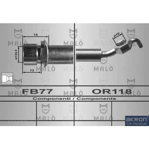 Brzdová hadica AKRON-MALO 80611
