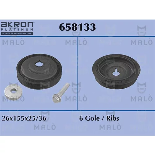 Remenica kľukového hriadeľa AKRON-MALO 658133