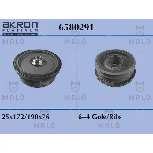 Remenica kľukového hriadeľa AKRON-MALO 6580291