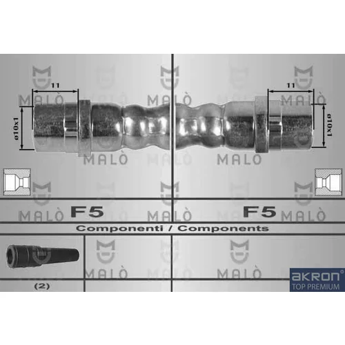 Brzdová hadica AKRON-MALO 80164