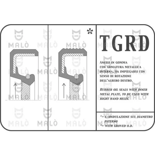 Tesniaci krúžok AKRON-MALO 13079RDAC