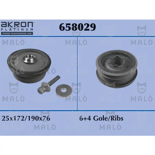 Sada remeníc, kľukový hriadel AKRON-MALO 658029