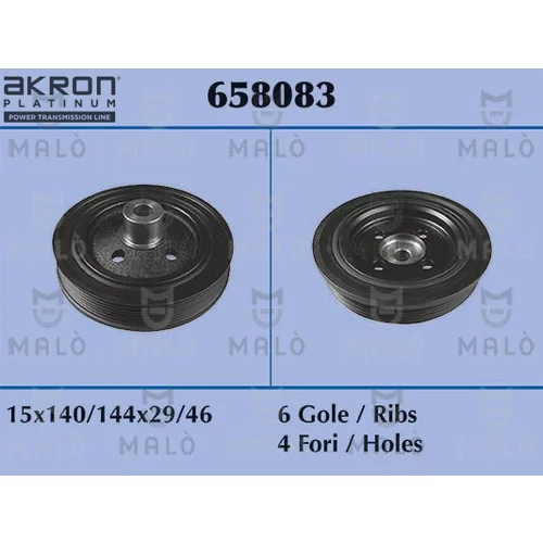 Remenica kľukového hriadeľa AKRON-MALO 658083