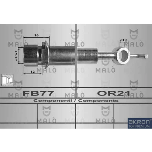 Brzdová hadica AKRON-MALO 80364