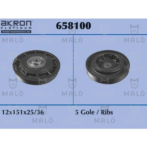 Remenica kľukového hriadeľa AKRON-MALO 658100