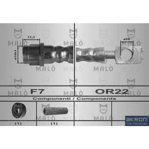 Brzdová hadica AKRON-MALO 80166