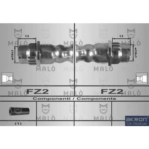 Brzdová hadica AKRON-MALO 80329