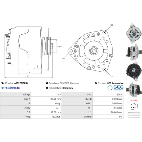 Alternátor A01278(SEG) /AS-PL/ - obr. 4
