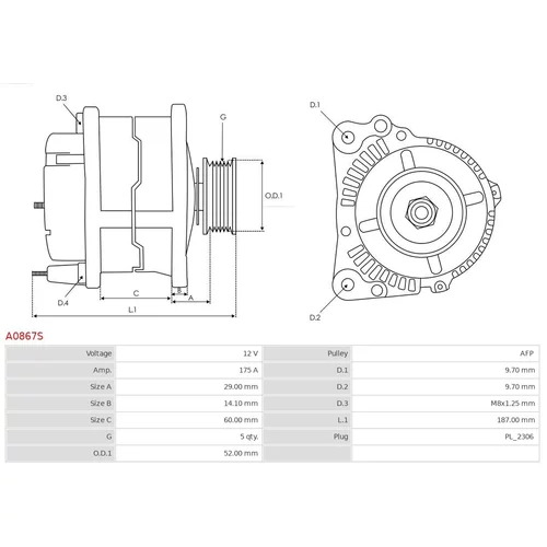 Alternátor A0867S /AS-PL/ - obr. 4
