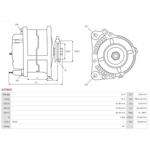 Alternátor A5580S /AS-PL/ - obr. 5