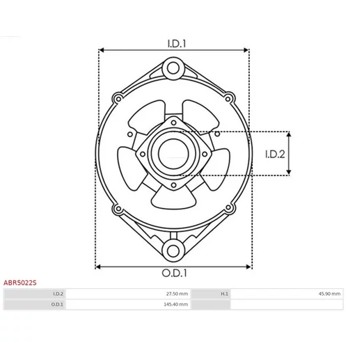 Ochranná krytka alternátora ABR5022S /AS-PL/ - obr. 2