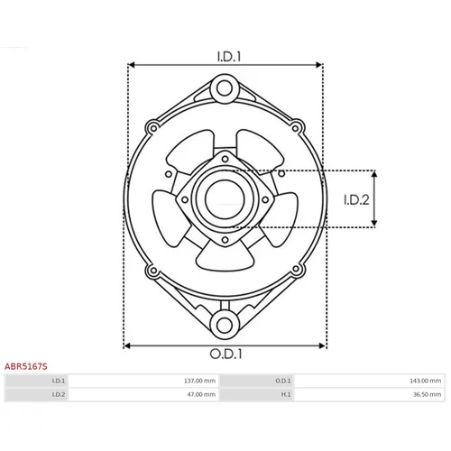 Ochranná krytka alternátora ABR5167S /AS-PL/ - obr. 2