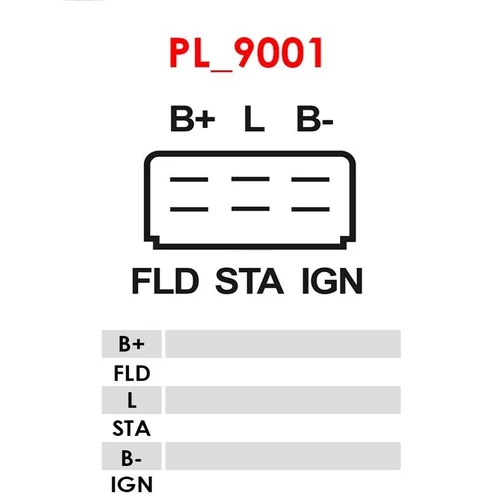 Regulátor alternátora ARE6016 /AS-PL/ - obr. 3