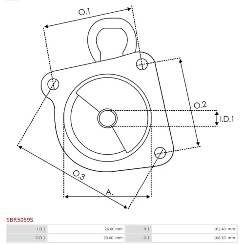 Veko sýtiča karburátora SBR5059S /AS-PL/ - obr. 2