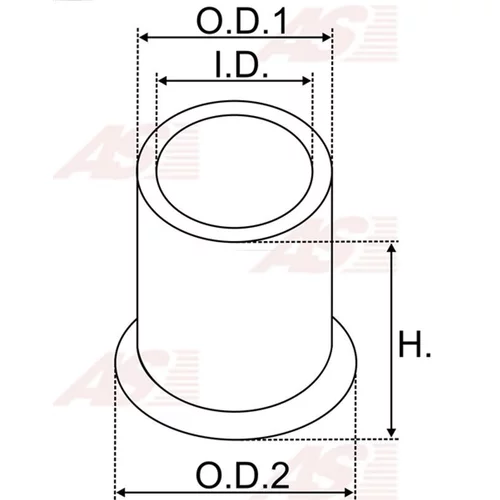 Puzdro, Hriadeľ štartéra SBU9126(BULK) /AS-PL/ - obr. 1
