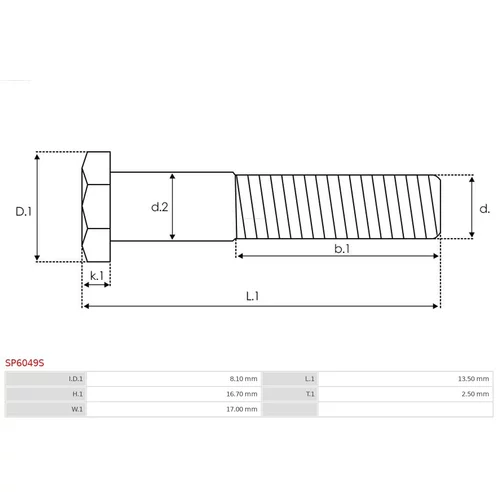 Opravná sada pre štartér SP6049S /AS-PL/ - obr. 1