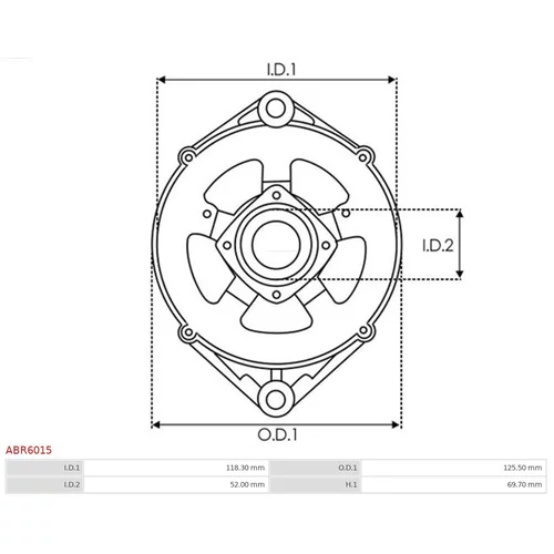 Ochranná krytka alternátora ABR6015 /AS-PL/ - obr. 2