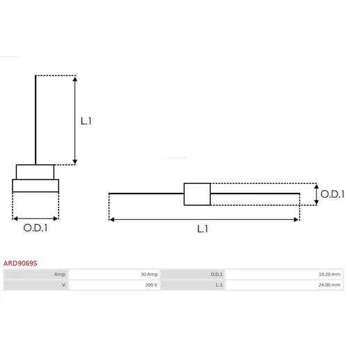 Usmerňovač alternátora ARD9069S /AS-PL/ - obr. 1