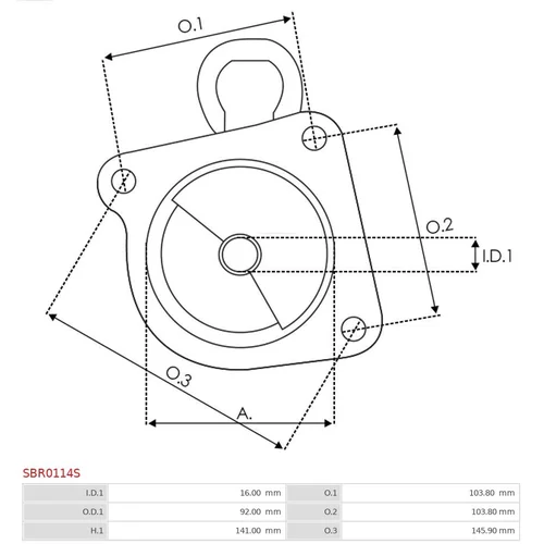 Veko sýtiča karburátora SBR0114S /AS-PL/ - obr. 2