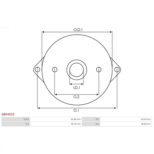 Veko sýtiča karburátora SBR4010 /AS-PL/ - obr. 2