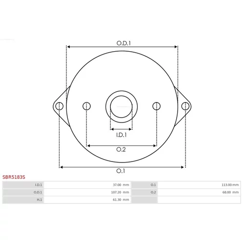 Veko sýtiča karburátora SBR5183S /AS-PL/ - obr. 2