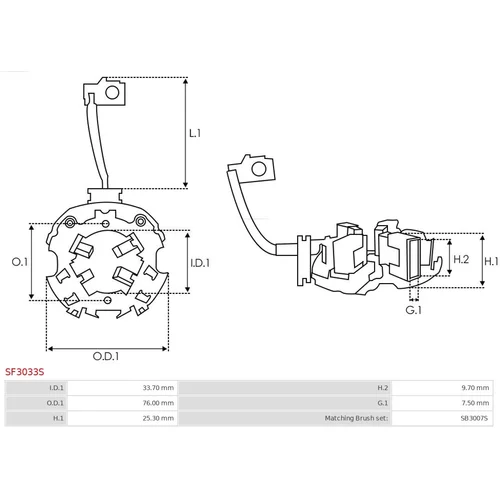 Držiak uhlíkov SF3033S /AS-PL/ - obr. 4