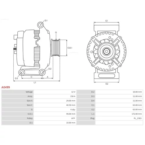 Alternátor A0499 /AS-PL/ - obr. 4